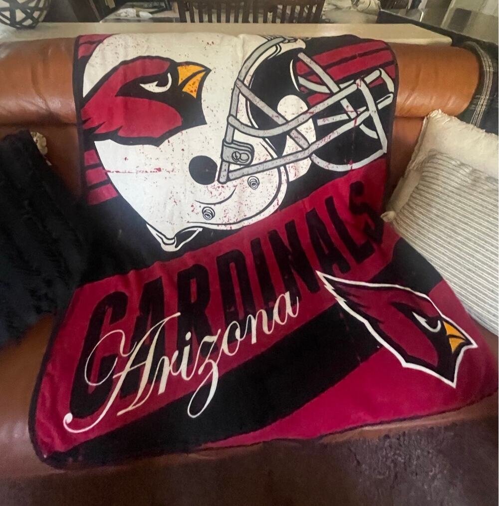 Arizona Cardinals NFL football throw blanket